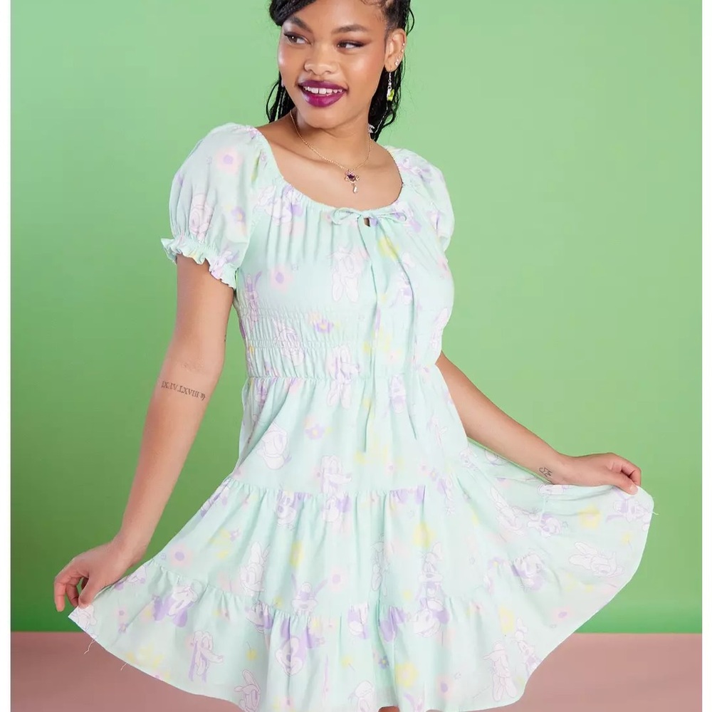 Her universe disney fab five Mint Green pastel sun dress Mickey Mouse goofy